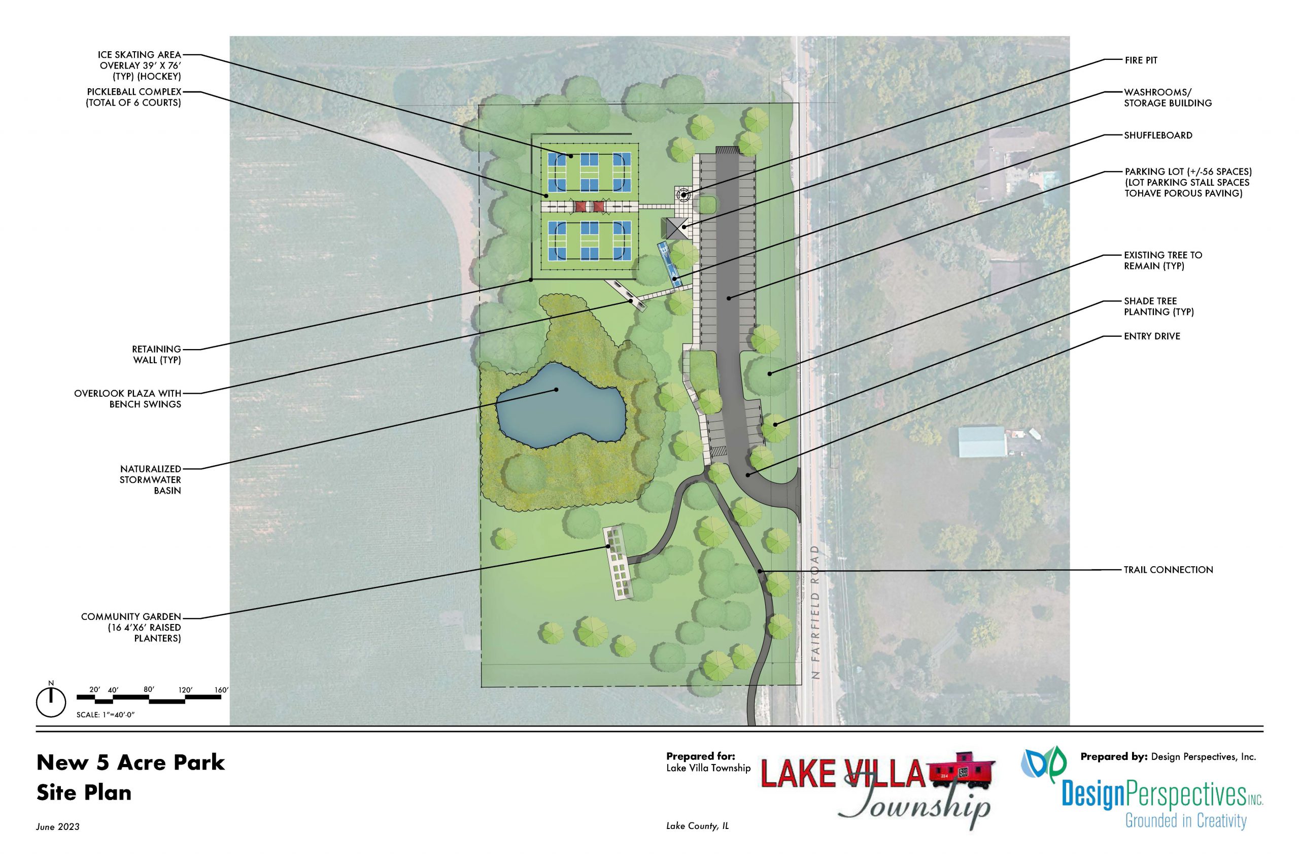 June 2023 plan Lake Villa Park_Rendered Plan Lake Villa Township