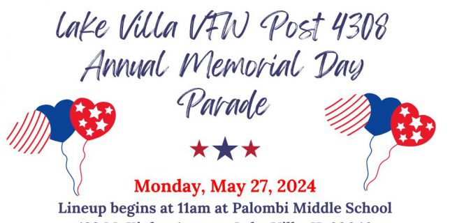 Lake Villa VFW Post 4308 Annual Memorial Day Parade